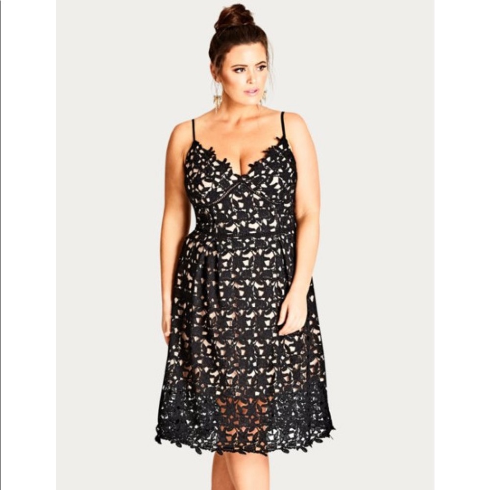 Plus Size City Chic Classic Black Dress